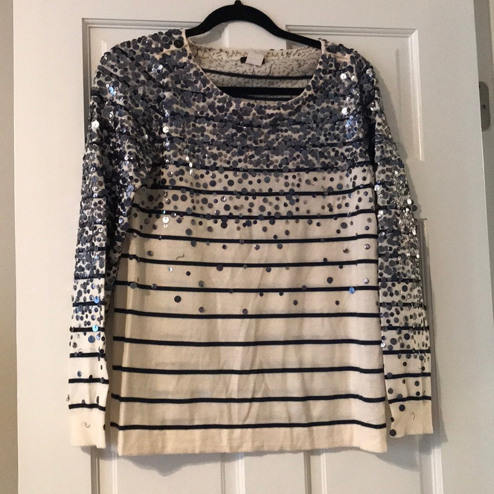J. Crew Sequin Sweater